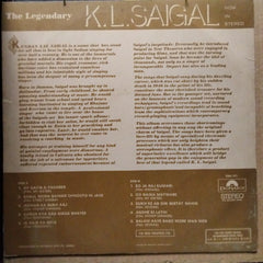 K. L. Saigal  - The Legendary K. L. Saigal (Vinyl)