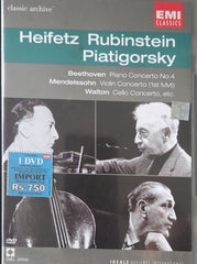 Jascha Heifetz, Artur Rubinstein, Gregor Piatigorsky - Heifetz Rubinstein Piatigorsky (Music-DVD)
