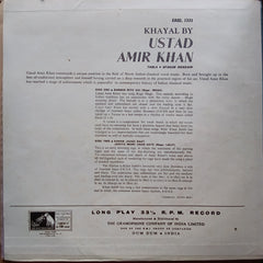 Amir Khan - Vocal - Raga Megh, RagaLalit (Vinyl)