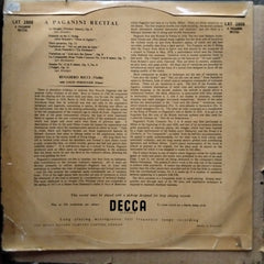 Niccolò Paganini, Ruggiero Ricci, Louis Persinger - A Paganini Recital (Vinyl)