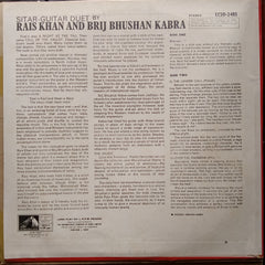 Rais Khan And Brij Bhushan Kabra - Sitar - Guitar Duet (Vinyl)