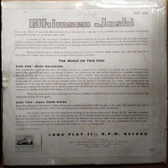 Bhimsen Joshi - Bhimsen Joshi Sings Raga Malkauns / Marubihag (Vinyl)