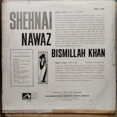 Shehnai Nawaz Bismillah Khan - Raga Malkauns • Raga Des-Tilak Kamod (Vinyl)