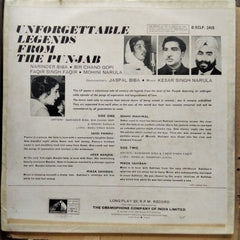 Narinder Biba, Bir Chand Gopi*, Faqir Singh Faqir, Mohini Narula - Unforgettable Legends From The Punjab (Vinyl)