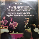Mozart*, Daniel Barenboim, English Chamber Orchestra - Piano Concertos (No.1 In F K37 ∙ No.2 In B Flat K39 / No.3 In D K40 ∙ No.4 In G K41) (Vinyl)