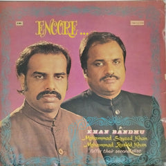 Khan Bandhu, Mohammad Sayeed Khan, Mohammad Rashid Khan - Encore (Vinyl)