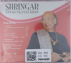 Ustad Vilayat Khan - Shringar (CD)