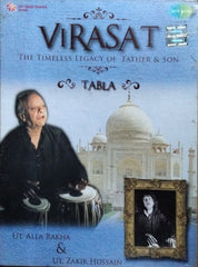 Ustad Alla Rakha, Ustad Zakir Hussain - Virasat: The Timeless Legacy of Father & Son - Tabla (CD) (2)