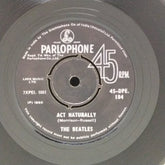 The Beatles - Act Naturally / Yesterday (45-RPM)
