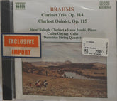 József Balogh, Jeno Jandó, Csaba Onczay, Danubius String Quartet - Clarinet Trio, Op. 114 / Clarinet Quintet, Op. 115 (CD)