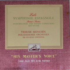 Yehudi Menuhin, Philharmonia Orchestra - Symphonie espagnole, Introduction and Rondo Capriccioso, Havanaise (Vinyl)