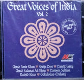 Ustad Amir Khan, Girija Devi, Pandit Jasraj, Ustad Salamat Ali Khan, Parveen Sultana, Rashid Khan, Gokulotsav Maharaj - Great Voices of India Vol. 2 (CD)
