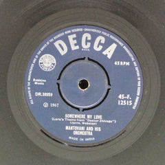 Mantovani and His Orchestra - Somewhere My Love / Games That Lovers Play (45-RPM)