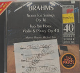 Johannes Brahms, Myron Bloom, Michael Tree, Rudolf Serkin - Sextet for Strings Op. 36 / Trio for Horn Violin & Piano Op. 40 (CD)