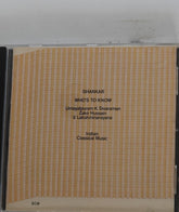 Shankar, Umayalpuram K. Sivaraman, Zakir Hussain, V. Lakshminarayana - Who's To Know (CD)