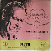 Wilhelm Kempff - Brahms Recital No. 2 (Vinyl)