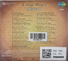 Mukesh - In Loving Memory of Mukesh (CD)