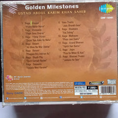 Abdul Karim Khan - Golden Milestones (CD)