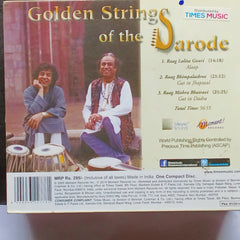 Aashish Khan - Golden String Of The Sarode (CD)