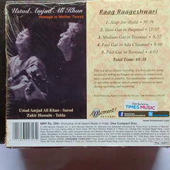 Amjad Ali Khan - Homage To Mother Teresa - Raag Raageshwari (CD)