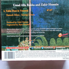 Allah Rakha And Zakir Hussain - Tabla Duet In Teental (CD)