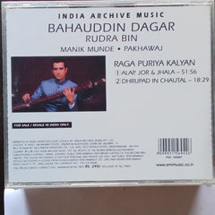 Bahauddin - Rudra Bin - India Archive Music (CD)