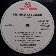 Vatsala Mehra & Anup Jalota  - The Khazana Concert  (Vinyl)