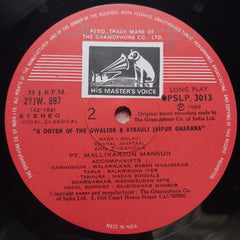 Pt. Mallikarjun Mansur - A Doyen Of The Gwalior & Atrauli-Jaipur Gharana (Vinyl)