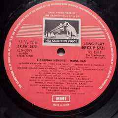 Mohd. Rafi - Lingering Memories (Vinyl)