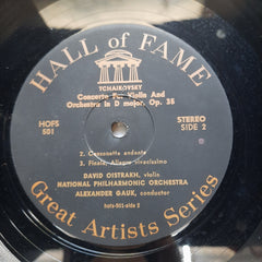 Tchaikovsky*, David Oistrakh*, National Philharmonic Orchestra*, Alexander Gauk - Tchaikovsky - Violin Concerto In D (Vinyl)