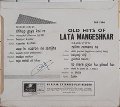 Lata Mangeshkar - Old Hits Of Lata Mangeshkar (45-RPM)