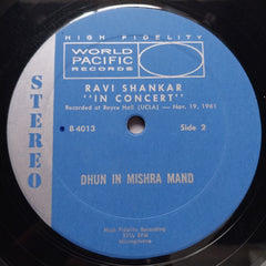 Ravi Shankar - India'S Most Distinguished Musician In Concert (Vinyl)
