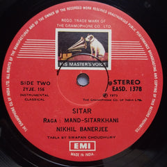 Nikhil Banerjee  - Raga Jaunpuri / Raga Mand (Vinyl)