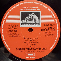 Ustad Vilayat Khan* – Ameer Khushau - A Tribute By Ustad Vilayat Khan (Vinyl)