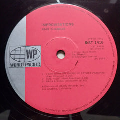 Ravi Shankar - Improvisations & Theme From Pather Panchali (Vinyl)