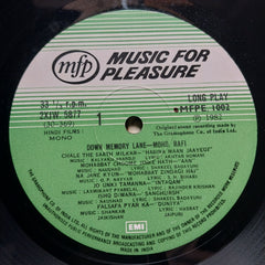 Mohd. Rafi - Down Memory Lane (Vinyl)