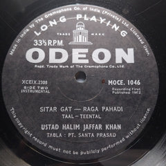 Ustad Halim Jaffar Khan - Raga Marwa / Raga Pahadi (Vinyl)
