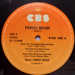 Parvez Mehdi - Live Concert In London - Parvez Mehdi - Ghazals To Remember (Vinyl)