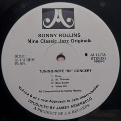 Jamey Aebersold - Sonny Rollins Nine Classic Jazz Originals (Vinyl)