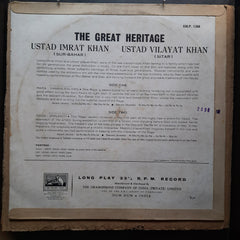 Imrat Khan + Vilayat Khan - The Great Heritage (Vinyl)