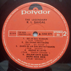 K. L. Saigal - The Legendary K. L. Saigal (Vinyl)