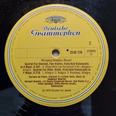 Wolfgang Amadeus Mozart - Gervase De Peyer, Lothar Koch, Amadeus-Quartett – Quintett FüR Klarinette Und Streicher A-Dur KV 581 - Quartett FüR Oboe Und Streicher F-Dur KV 370 (Vinyl)