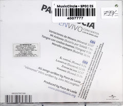Paco De Lucía -  En Vivo Conciertos Live in Spain 2010 (CD)
