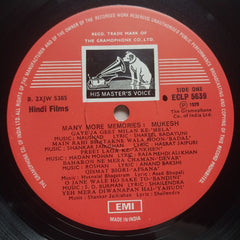 Mukesh  - Many More Memories… (Songs From Hindi Films) (Vinyl)