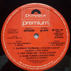 Kalyanji Anandji - Qurbani (Vinyl)