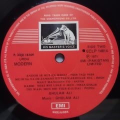Ghulam Ali - Ghazals By Ghulam Ali (Vinyl)