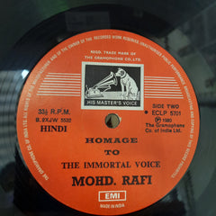 Mohd. Rafi*  - Homage To The Immortal Voice Mohd. Rafi  (Vinyl)