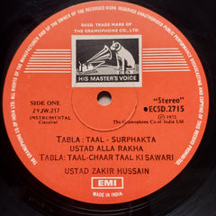 Ustad Alla Rakha* And Zakir Hussain - Percussion From India (Tabla In Solo And Duet) (Vinyl)