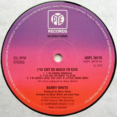 Barry White - I've Got So Much To Give (Vinyl) Image