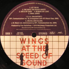 Wings (2) - Wings At The Speed Of Sound (Vinyl)